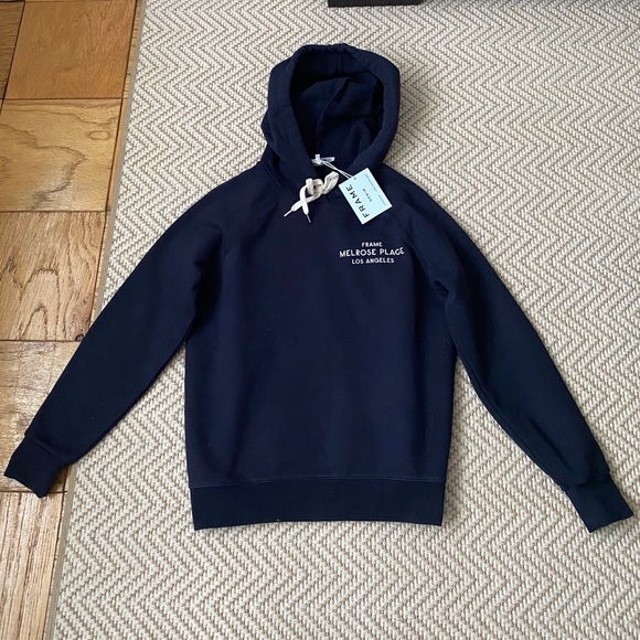 Frame Denim Tops Frame Denim Melrose Place Shrunken Crop Hoodie Xs